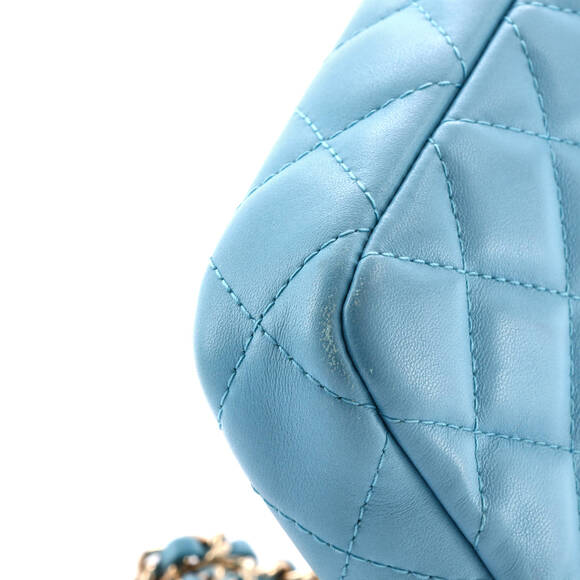 Chanel Double Zip Clutch With Chain #148201C23B - Picture 8 of 9